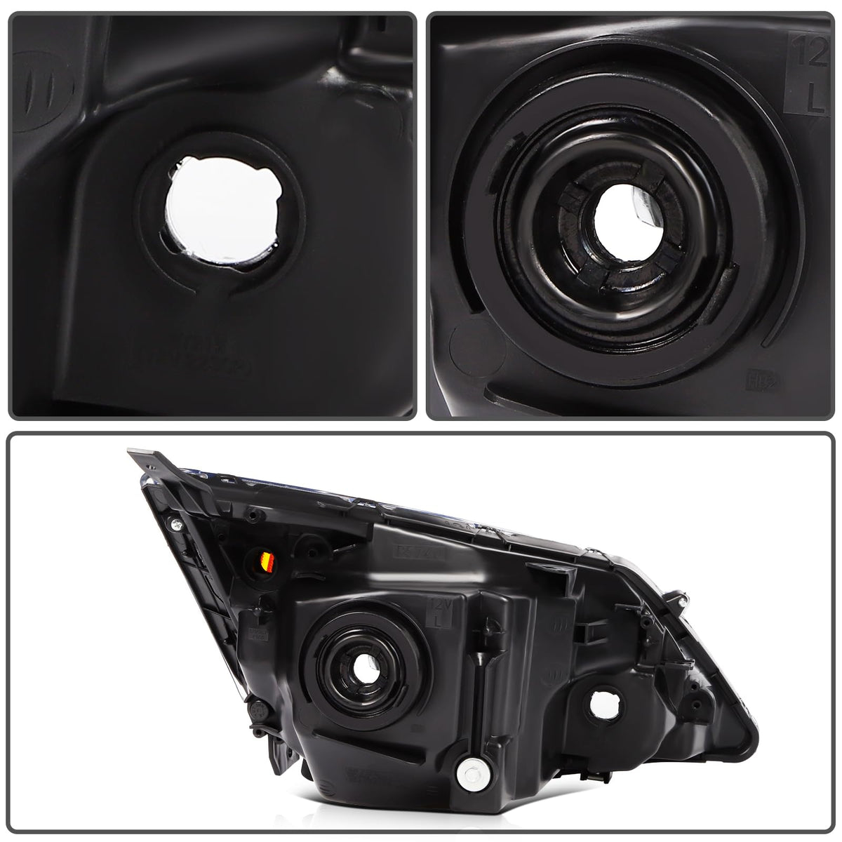 Chrome Housing Clear Corner Headlight Assembly D114727