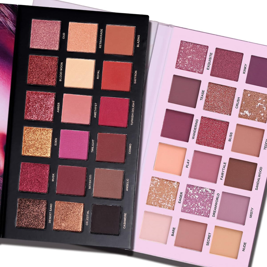 Nude Eyeshadow Palette Makeup Set, Matte Shimmer Glitter Pressed Pearl P904741