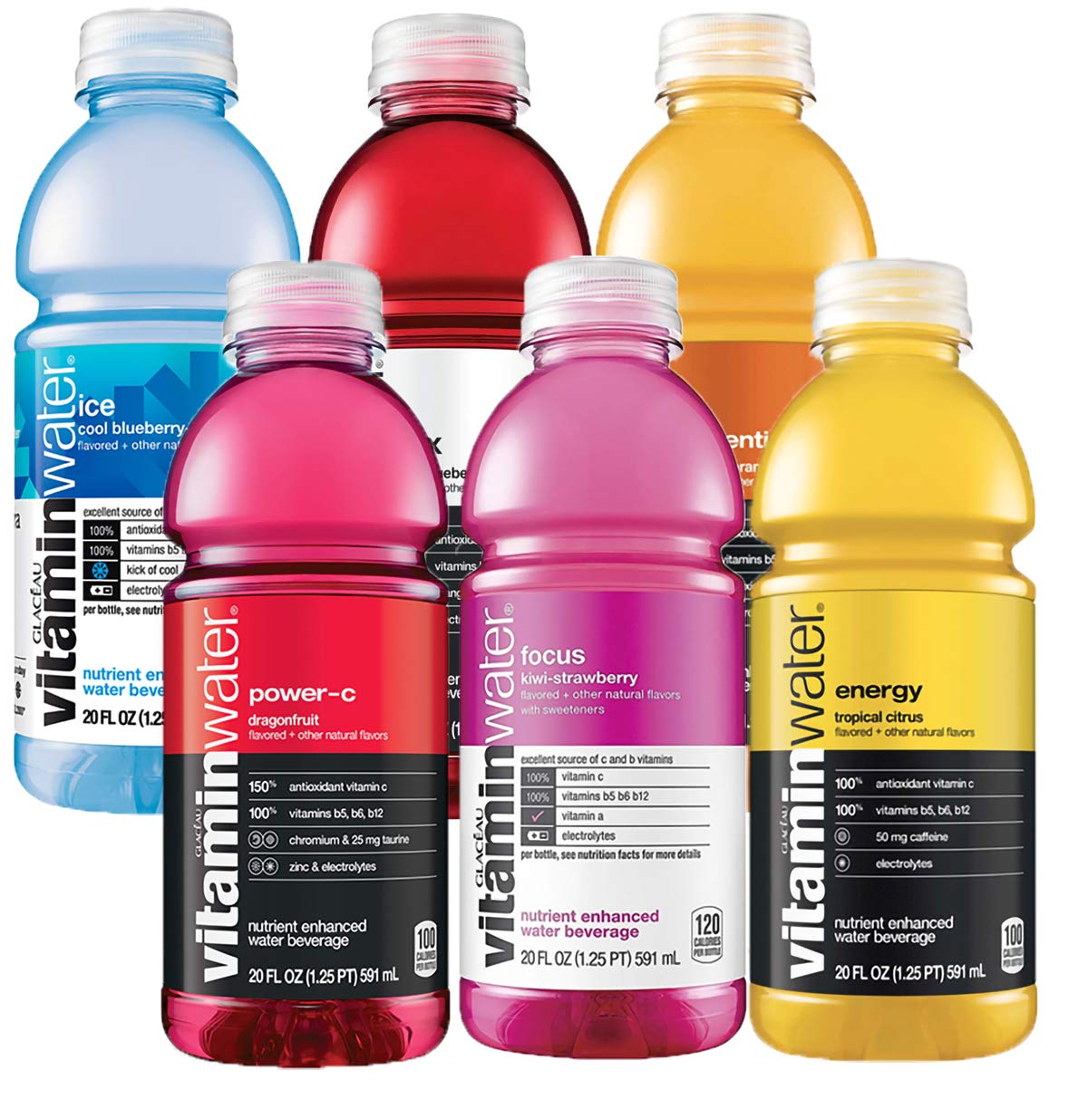 20 Oz Bottle Variety Pack of 6 Bottles J79389