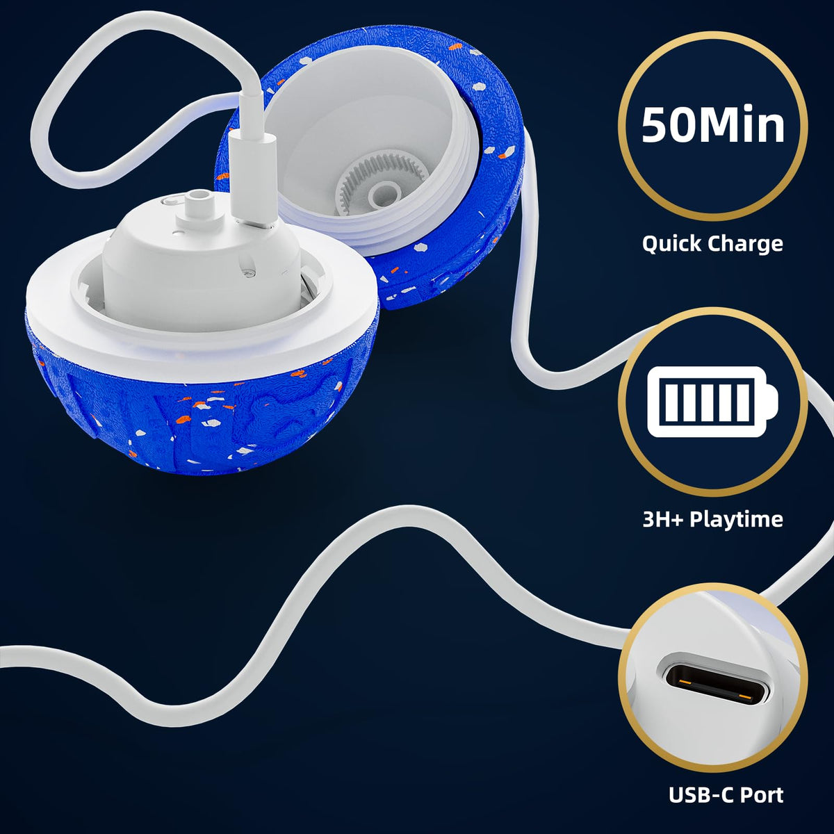 Interactive Dog Ball Toy 3 Modes J71257