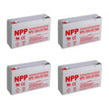 6V 10Ah Rechargeable Sealed Lead Acid Battery 4Pcs Z513460