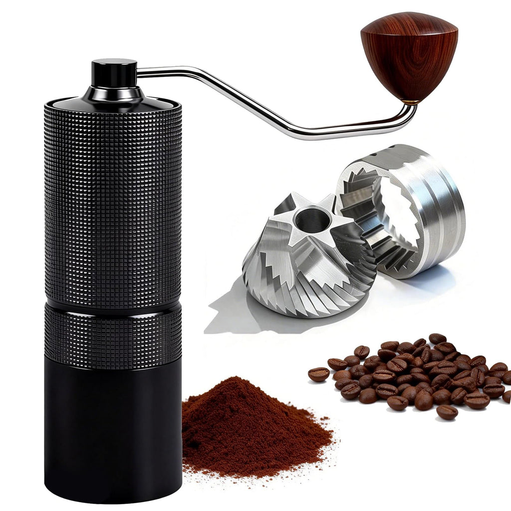 Manual Stainless Steel Conical Burr Coffee Grinder 20g Capacity B18513
