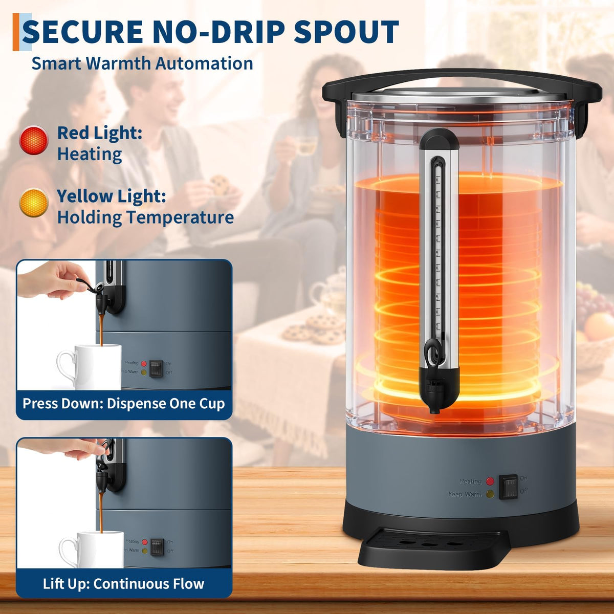 100-Cup Stainless Steel Coffee Urn Y496