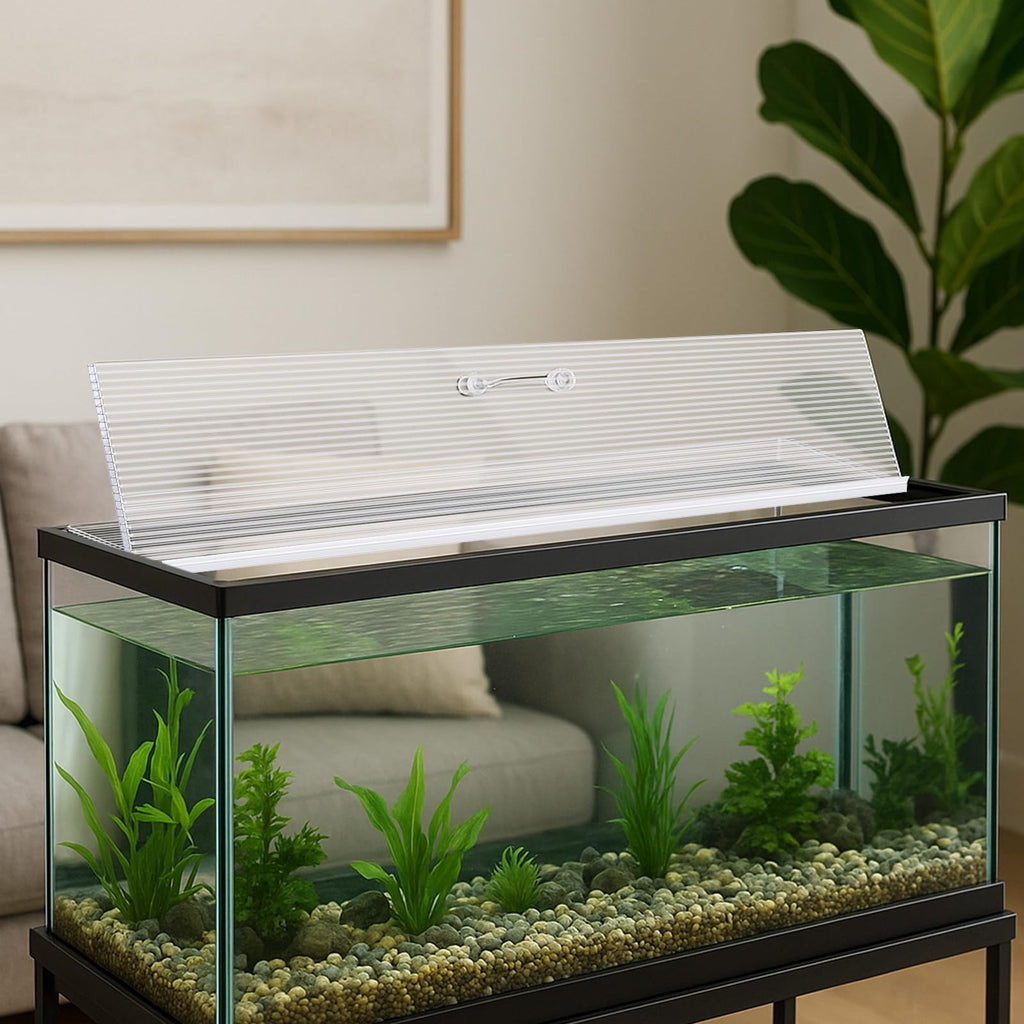 Clear 16 x 8 Inch Aquarium Lids Canopy Set U60506