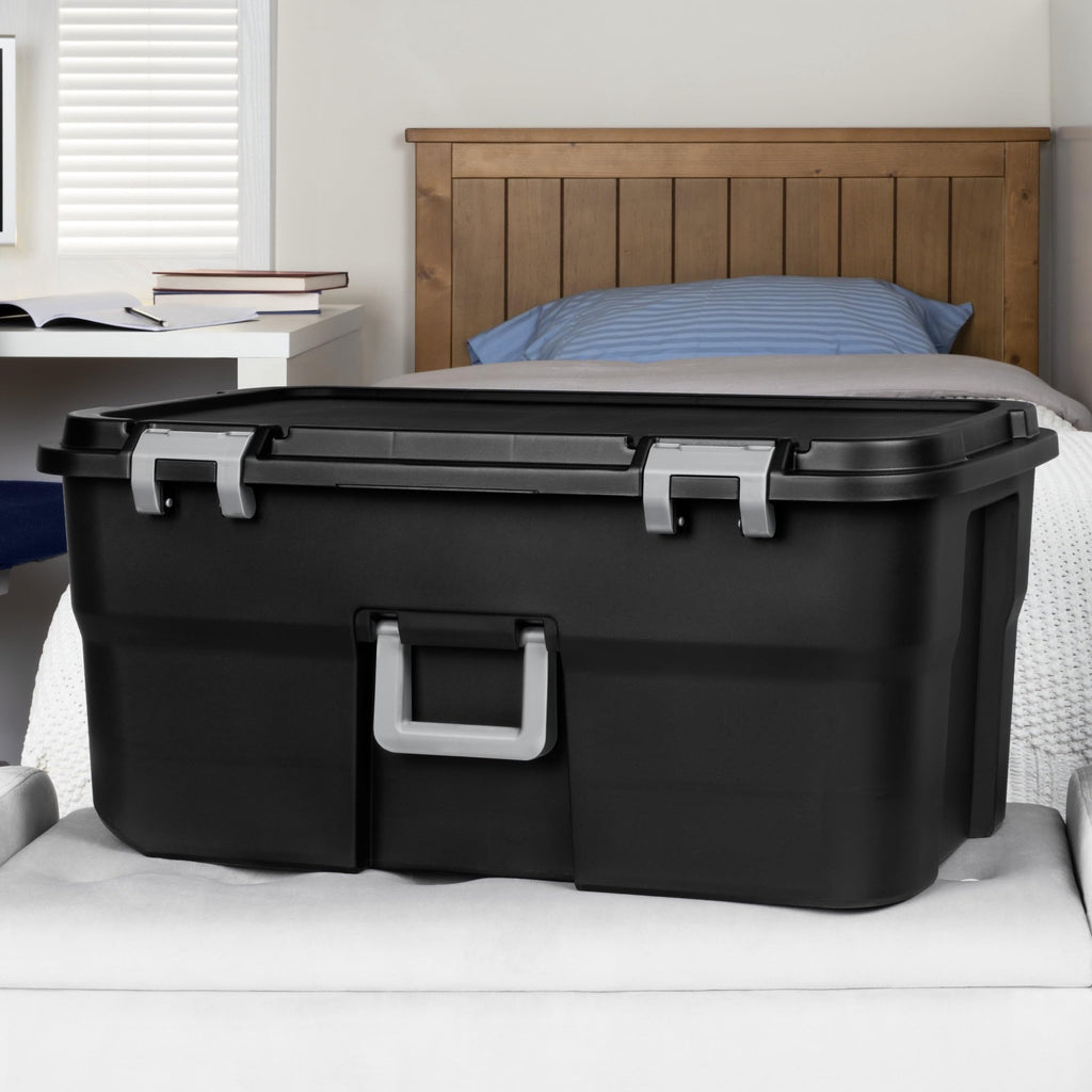 22 Gallon Rolling Storage Trunk with Wheels and Handle R398478