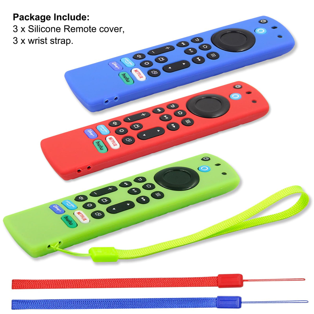 Silicone Remote Case 3pcs with Lanyard I961786