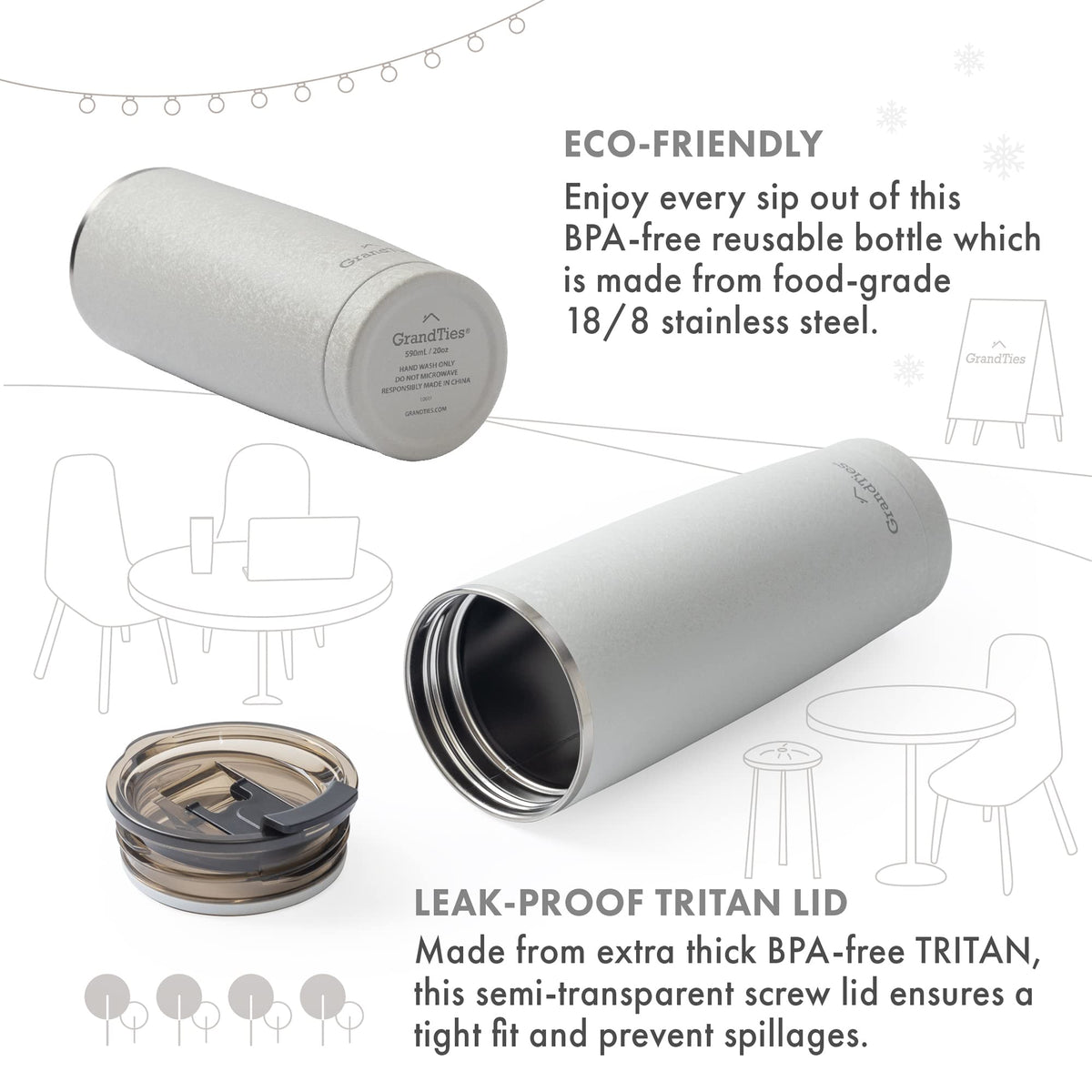 Insulated Stainless Steel Travel Tumbler 20oz O888