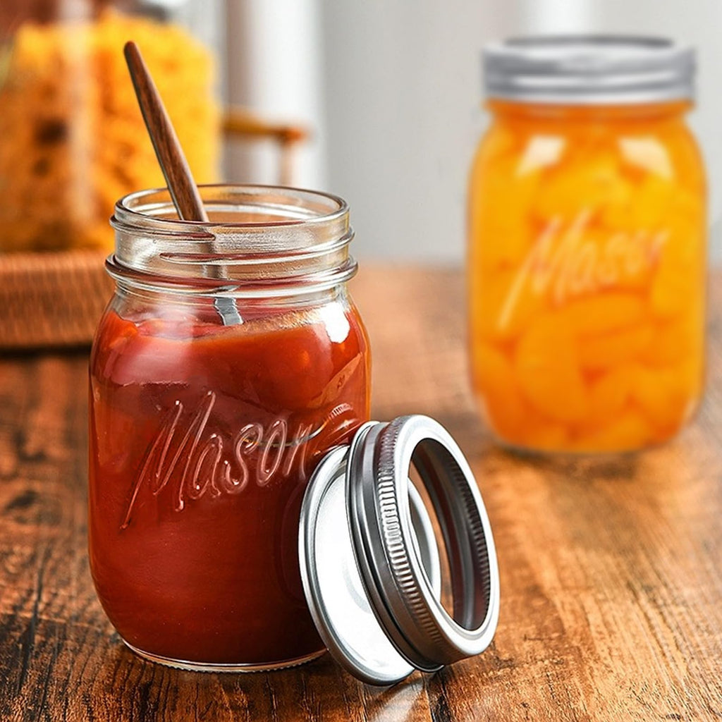 16 Oz 6 Pack Regular Mouth Mason Jars C5627