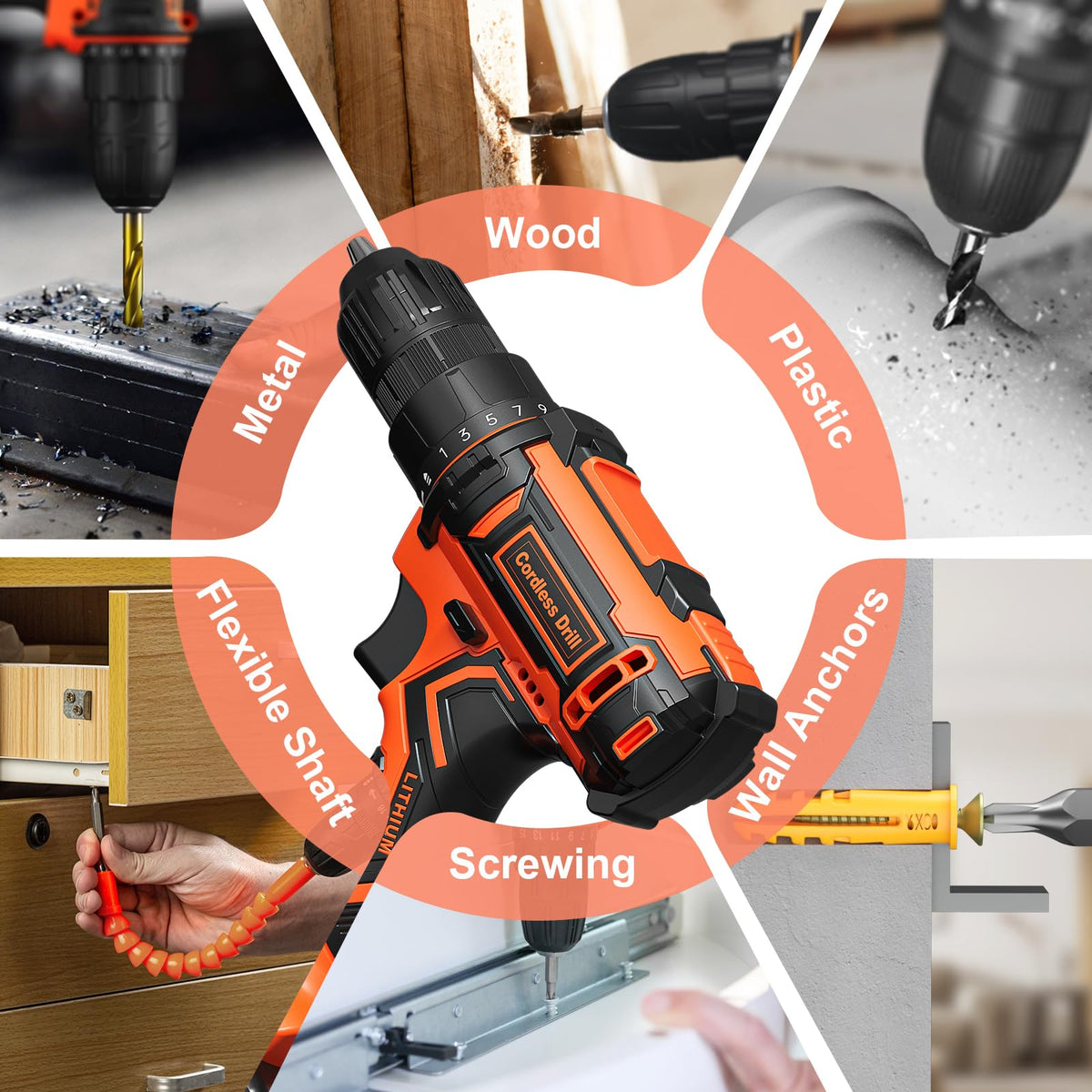 20V Cordless Drill with 2000mAh Power Pack and Charger N595324