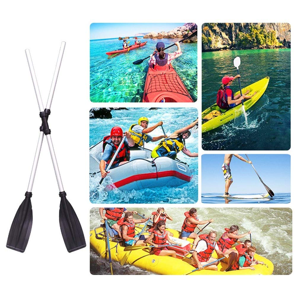 Aluminum Alloy Paddle, 2 Pack Adjustable Kayak Oars F5037