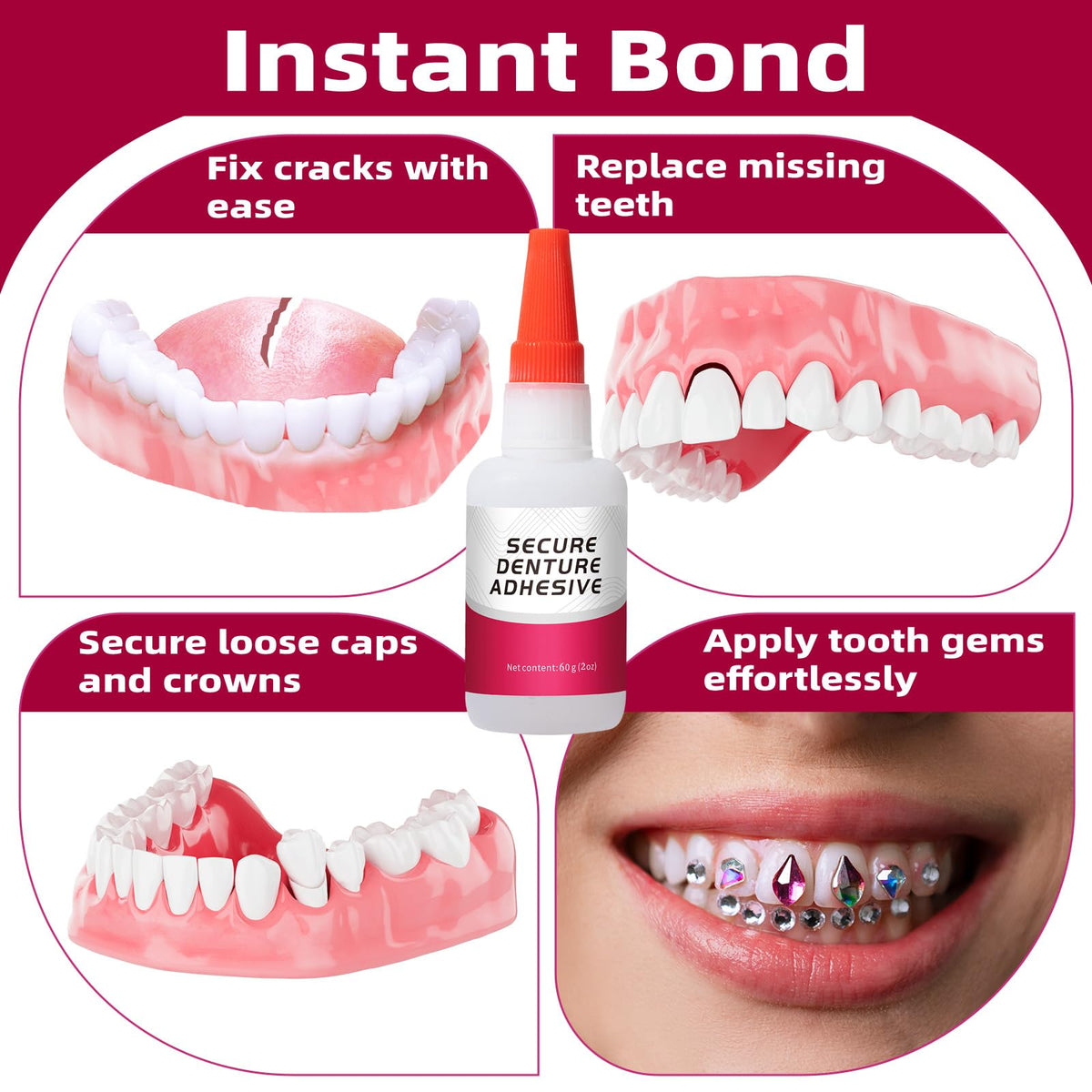2 oz Dental Lab Instant Bonding Glue L783
