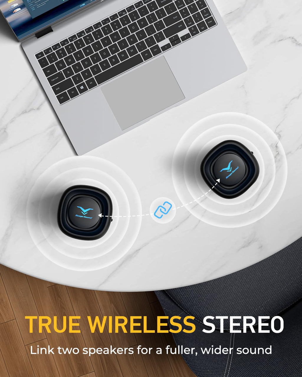 Portable Bluetooth Speaker IP67 Waterproof Black U251938