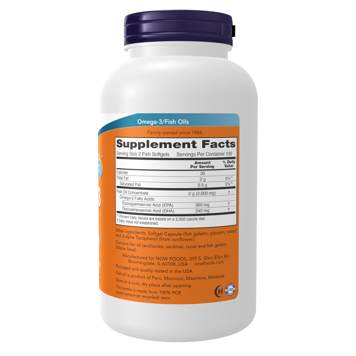 Omega-3 200 Fish Gelatin Softgels S4489