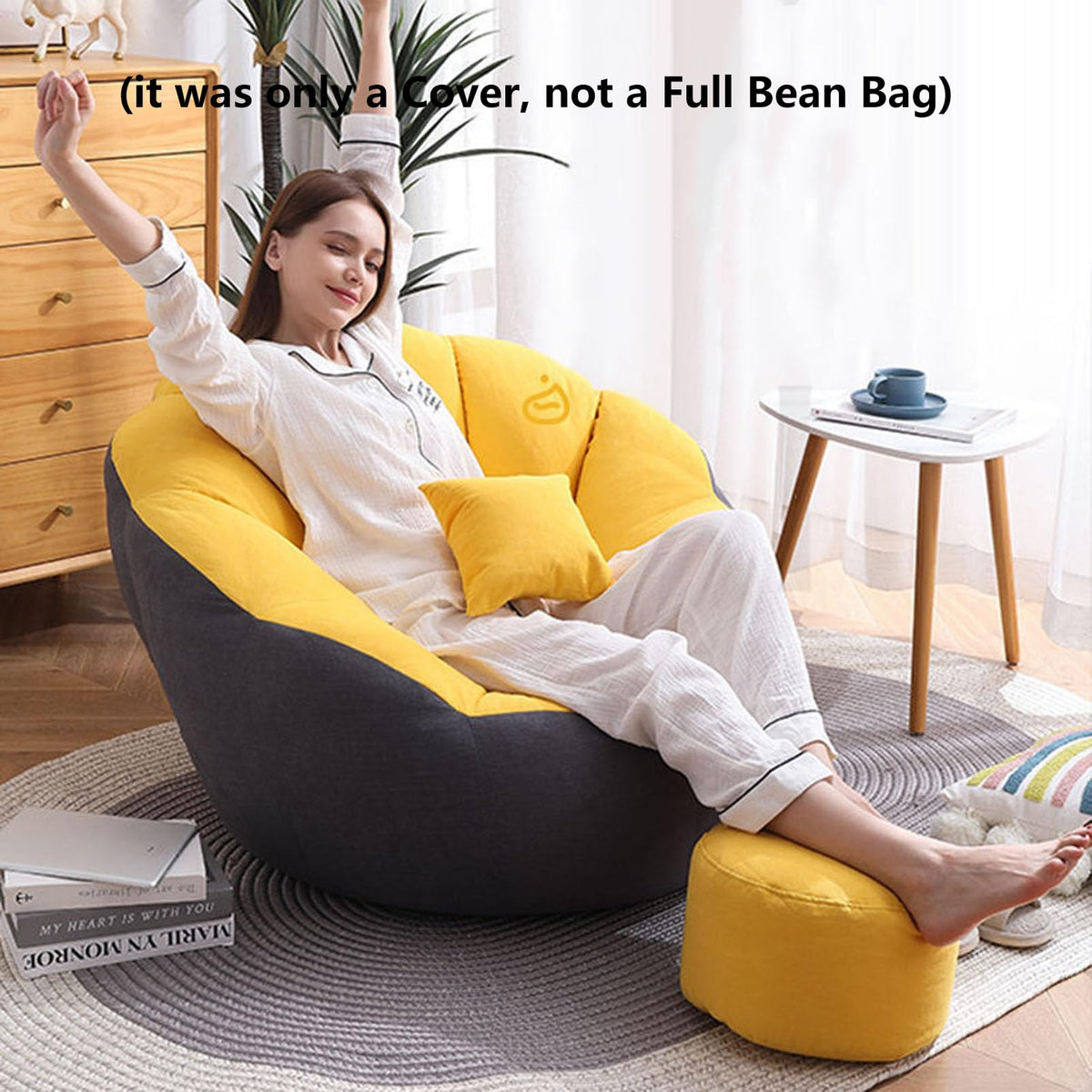 Corduroy Bean Bag Chair Cover X9134
