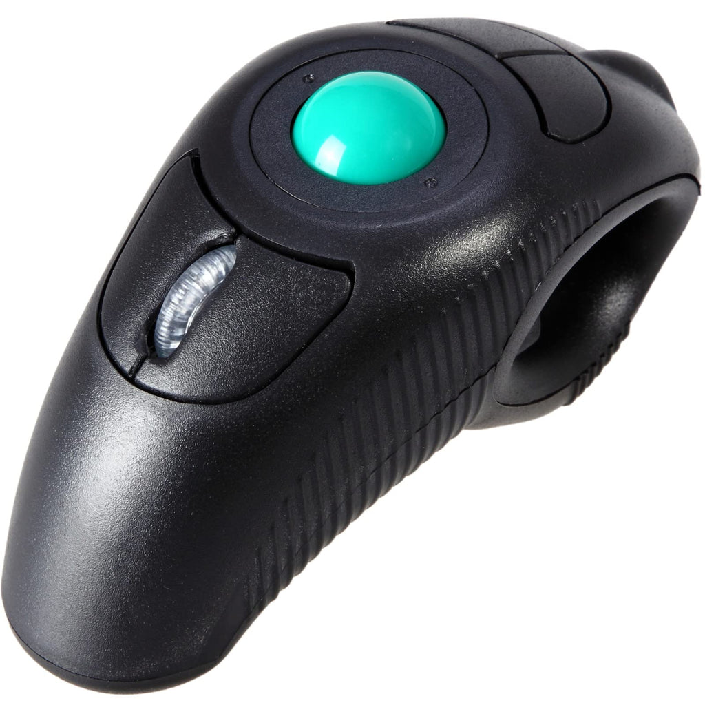 Wireless 2.4G USB Ergonomic Trackball Handheld Finger Mouse W9347