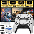 Retro Game Stick Console with 4K HDMI Output, 64GB Memory Card, and 2.4GHz Wireless Controllers H4573