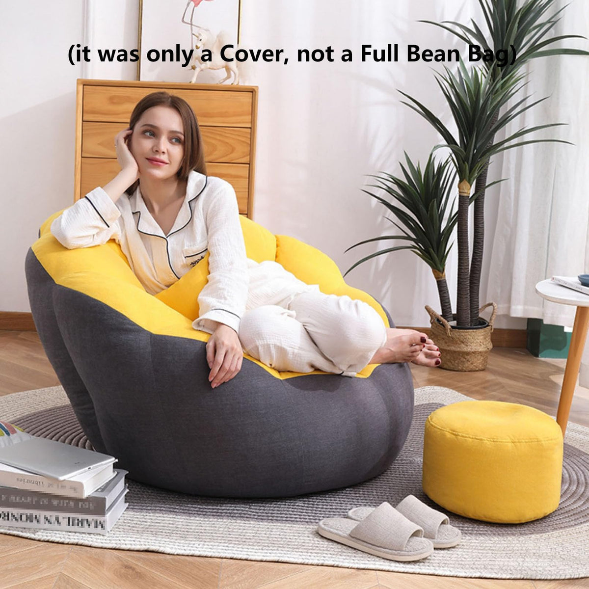 Corduroy Bean Bag Chair Cover X9134