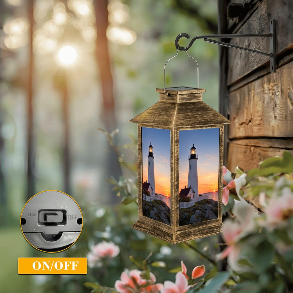 Solar Lantern Outdoor Waterproof LED Hanging Solar Lights F233