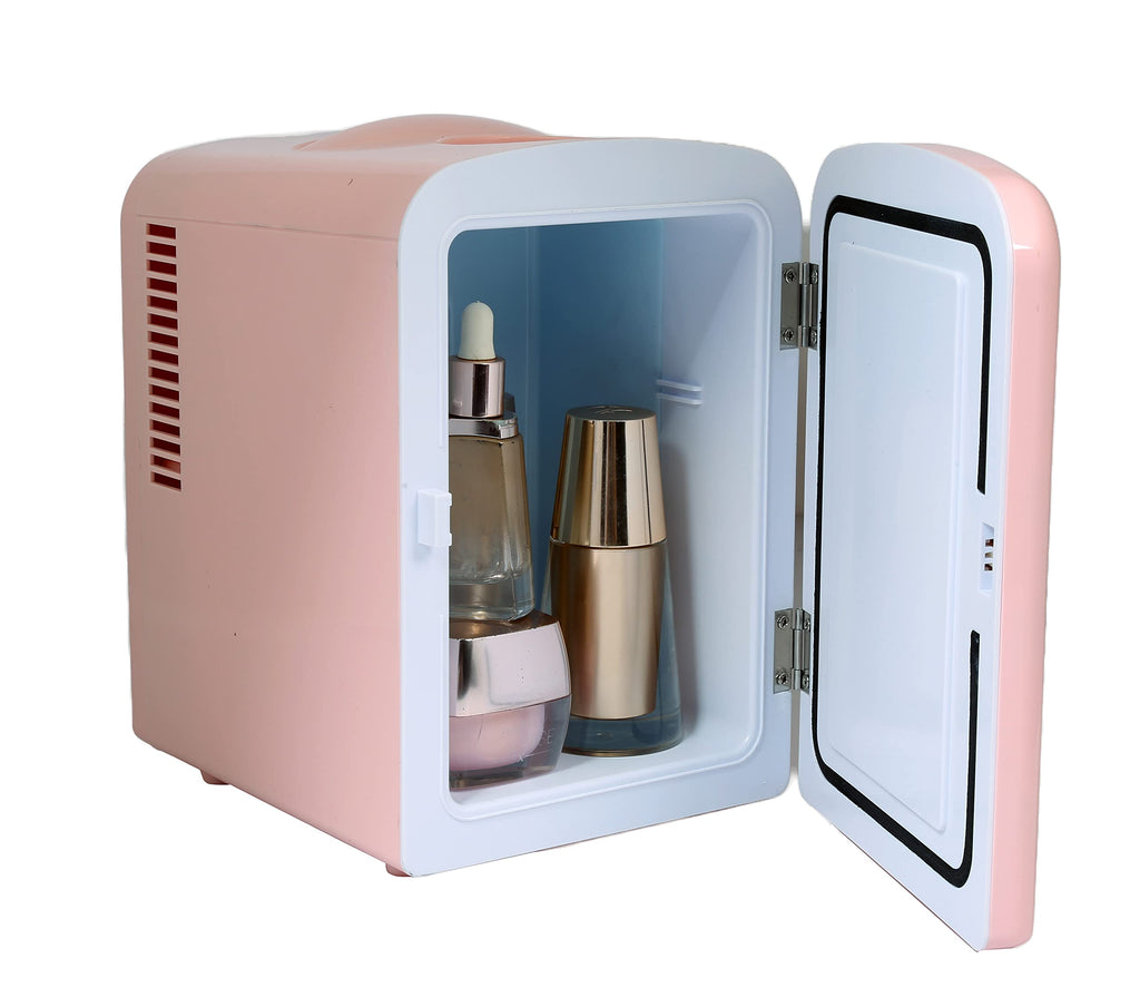Mini Portable Compact Personal Fridge, 4 Liter Capacity, Pink T306