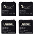 6V 210AH Dual Terminal SLA Replacement Battery 4 Pack T52224