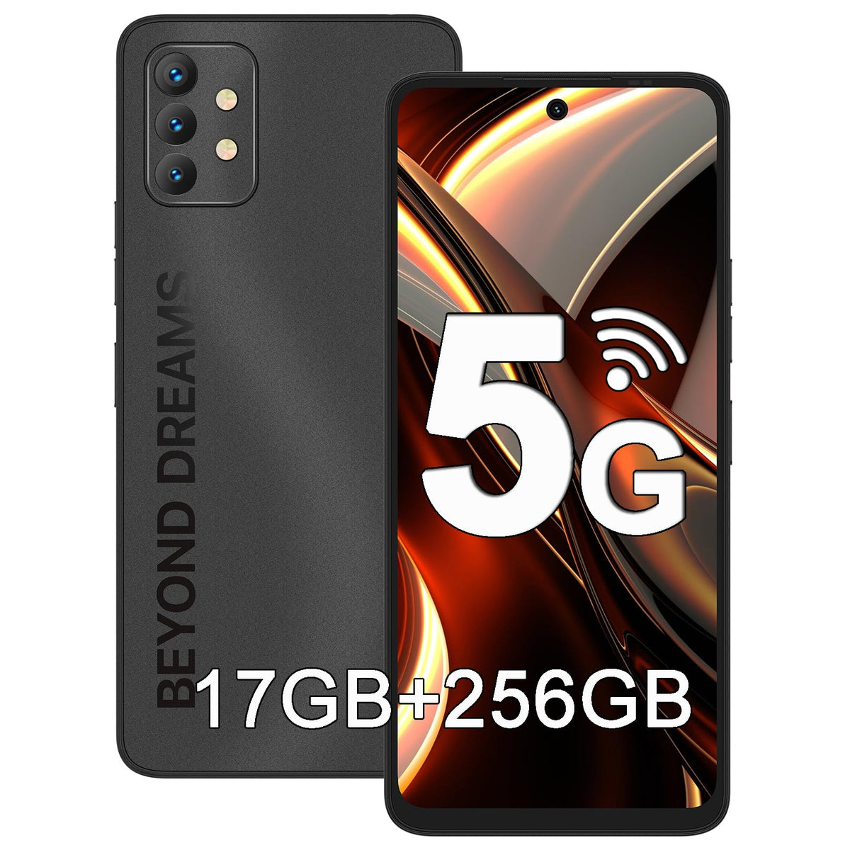 5G Smartphone 12GB RAM 256GB ROM 6.8" 90Hz Display 64MP Camera 5150mAh Battery C37139