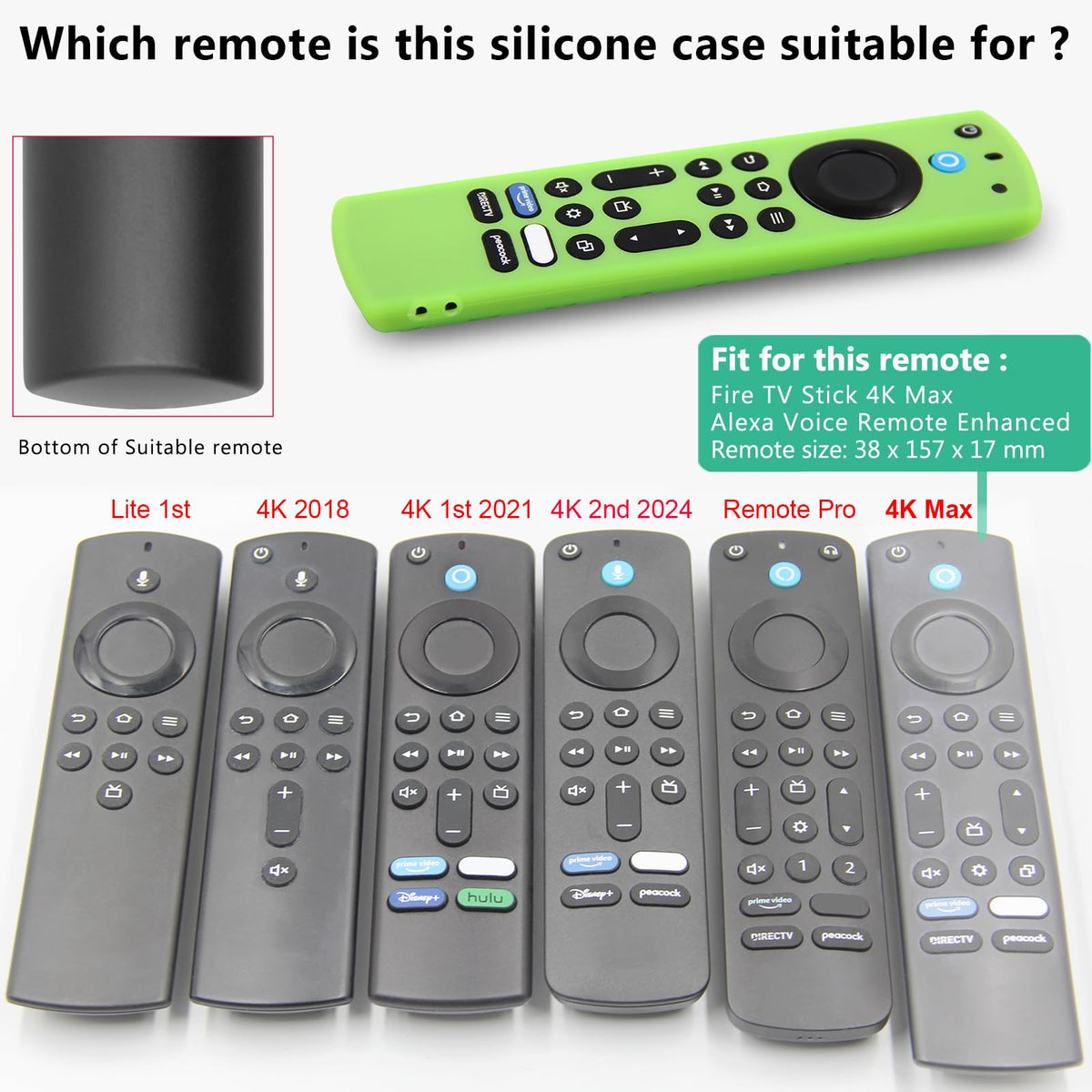 Silicone Remote Case 3pcs with Lanyard I961786