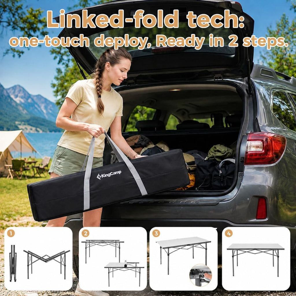 53.5" Heavy Duty Folding Camping Table X9860