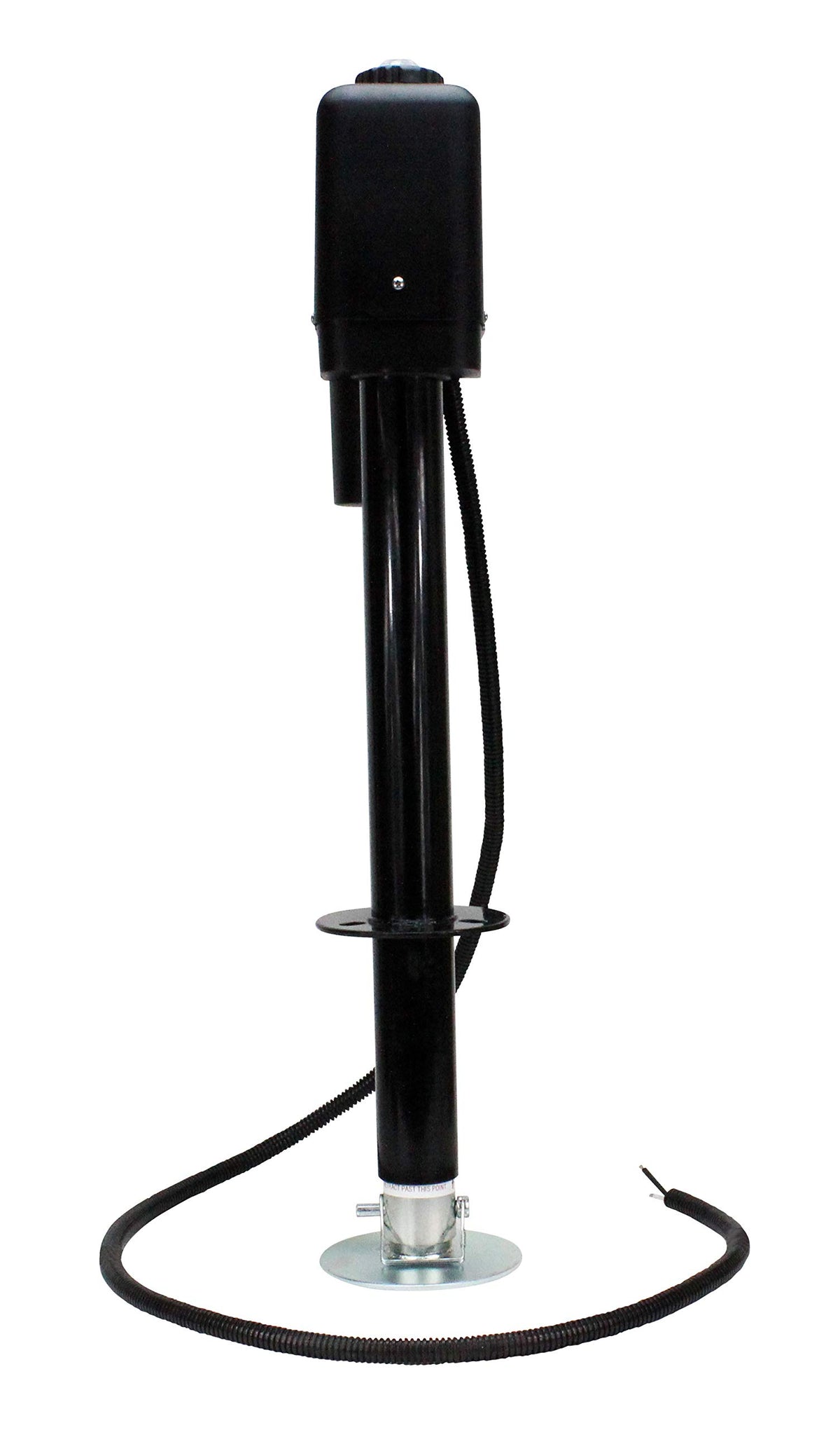 Electric A-Frame Tongue Jack with LED Work Light and Ground Wiring, 3,650 lbs. Capacity, Black Z773