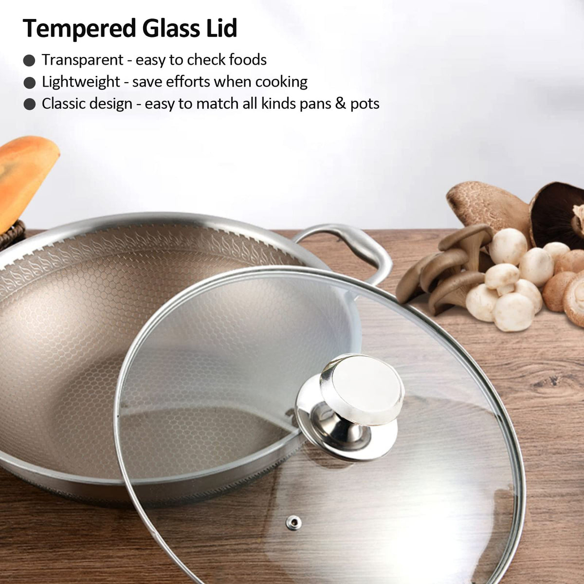 Tempered Glass Lid for 11 inches Cookware K987099