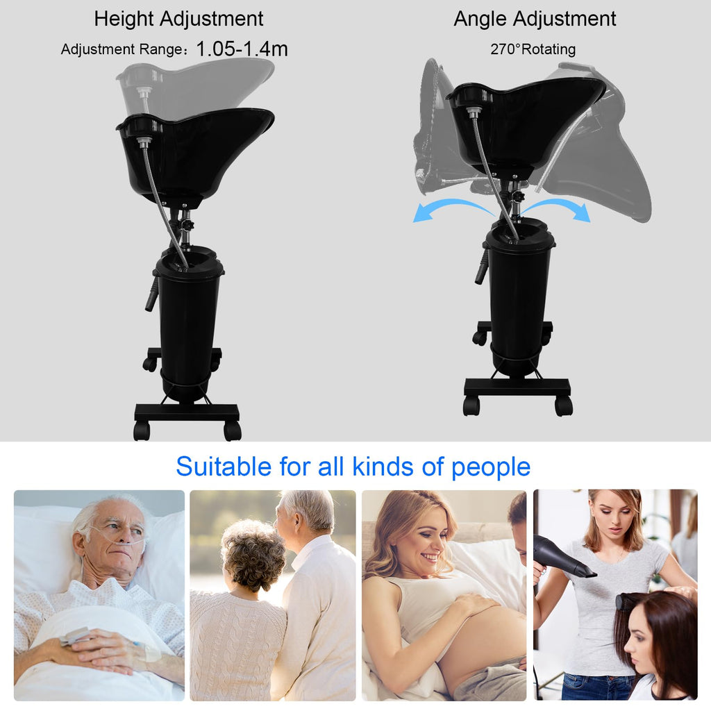 Portable Shampoo Bowl with Electric Pump Q326