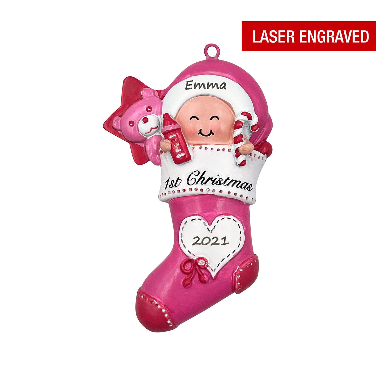Pink Baby Keepsake Ornament L3575