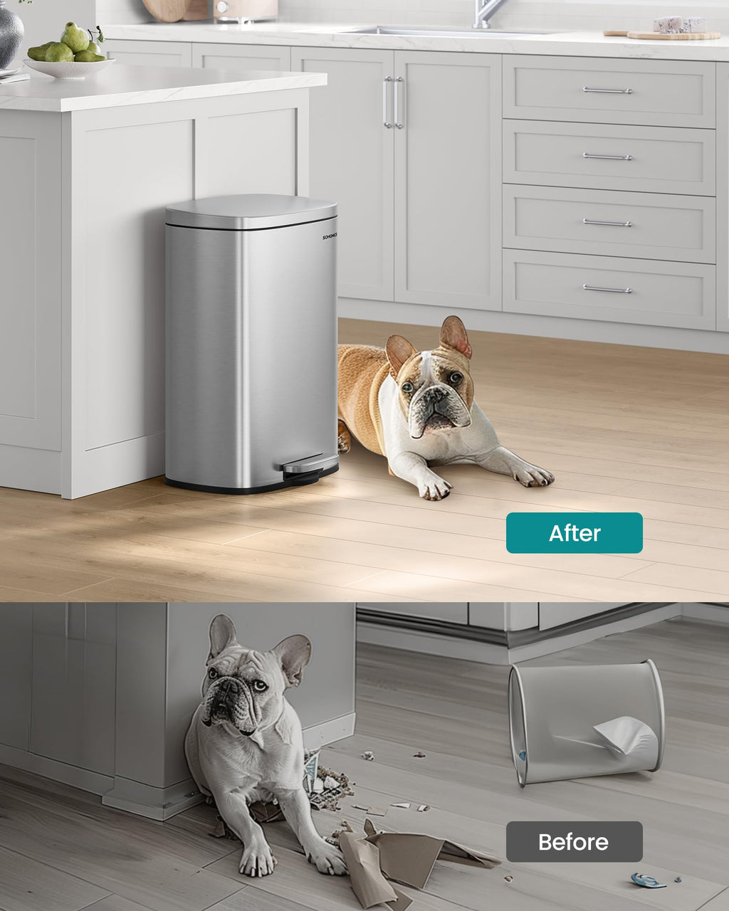 13 Gallon Stainless Steel Trash Can Q81838