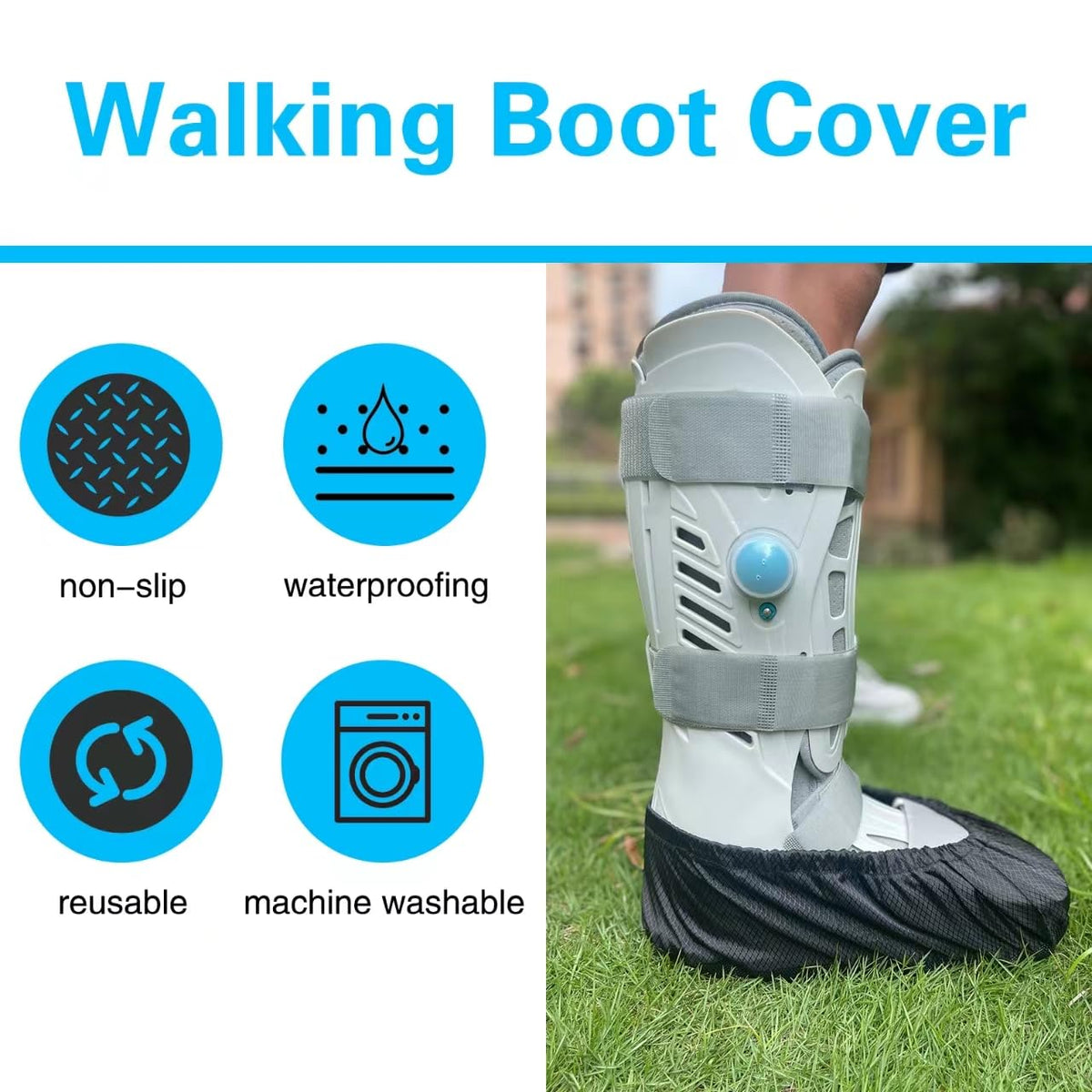 Medium Waterproof Anti-slip Washable Walking Boot Covers M632