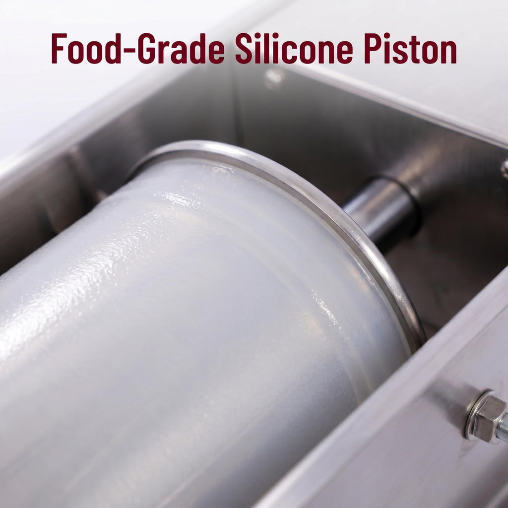 Stainless Steel Dual Speed 15lb Sausage Stuffer with 4 Nozzles P85221