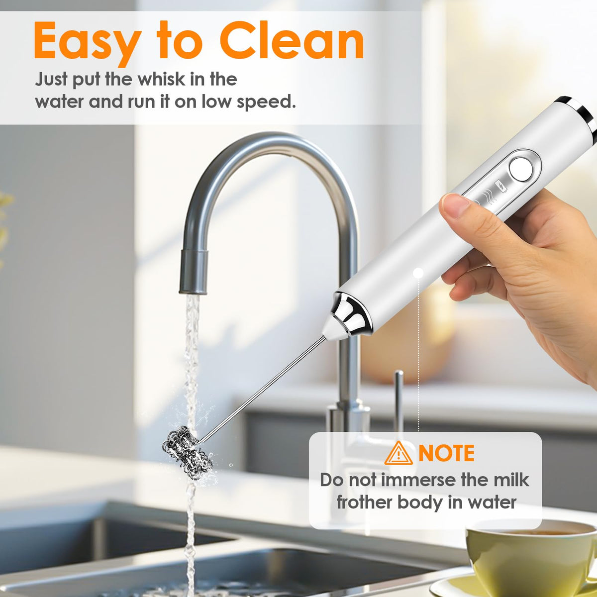 Handheld Rechargeable Milk Frother S7232