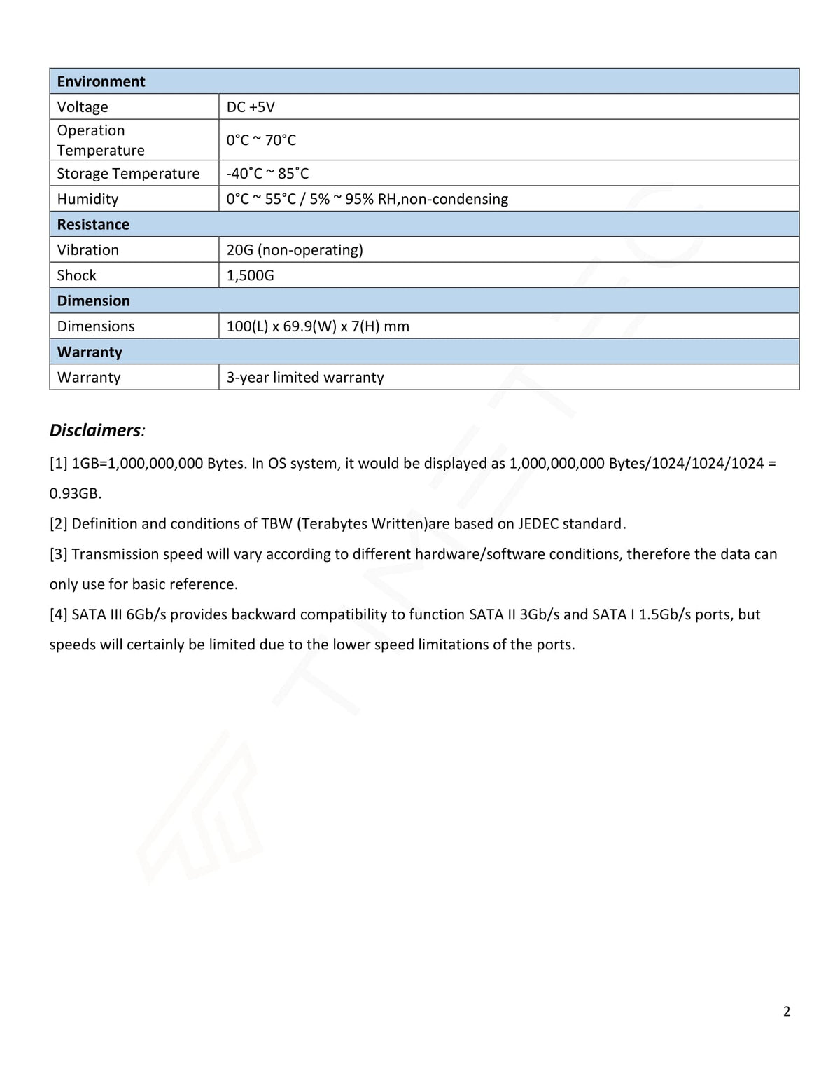 1TB 2.5 Inch SATA III Internal SSD E8206