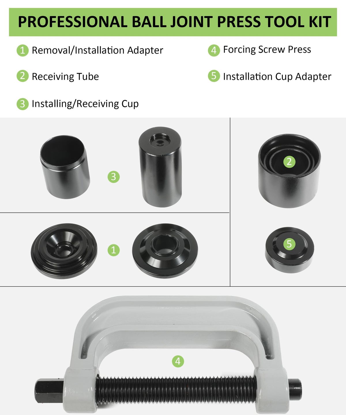 Ball Joint Removal Tool Kit with 4x4 Adapters C568166