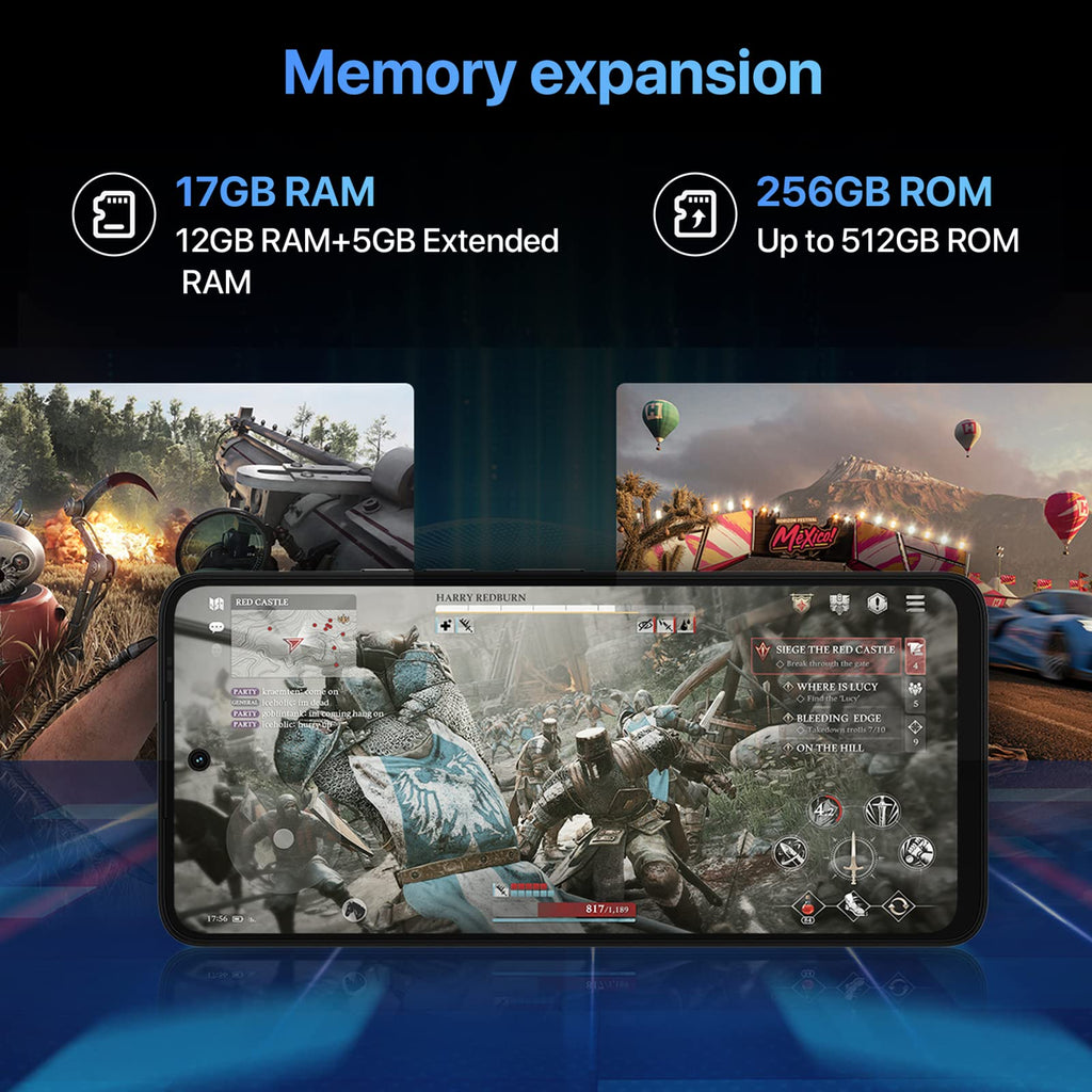 5G Smartphone 12GB RAM 256GB ROM 6.8" 90Hz Display 64MP Camera 5150mAh Battery C37139