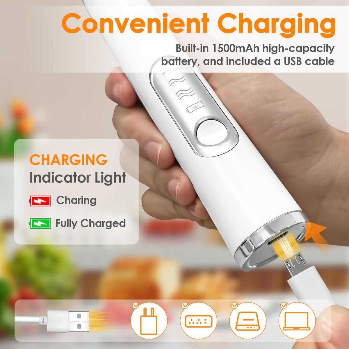 Handheld Rechargeable Milk Frother S7232