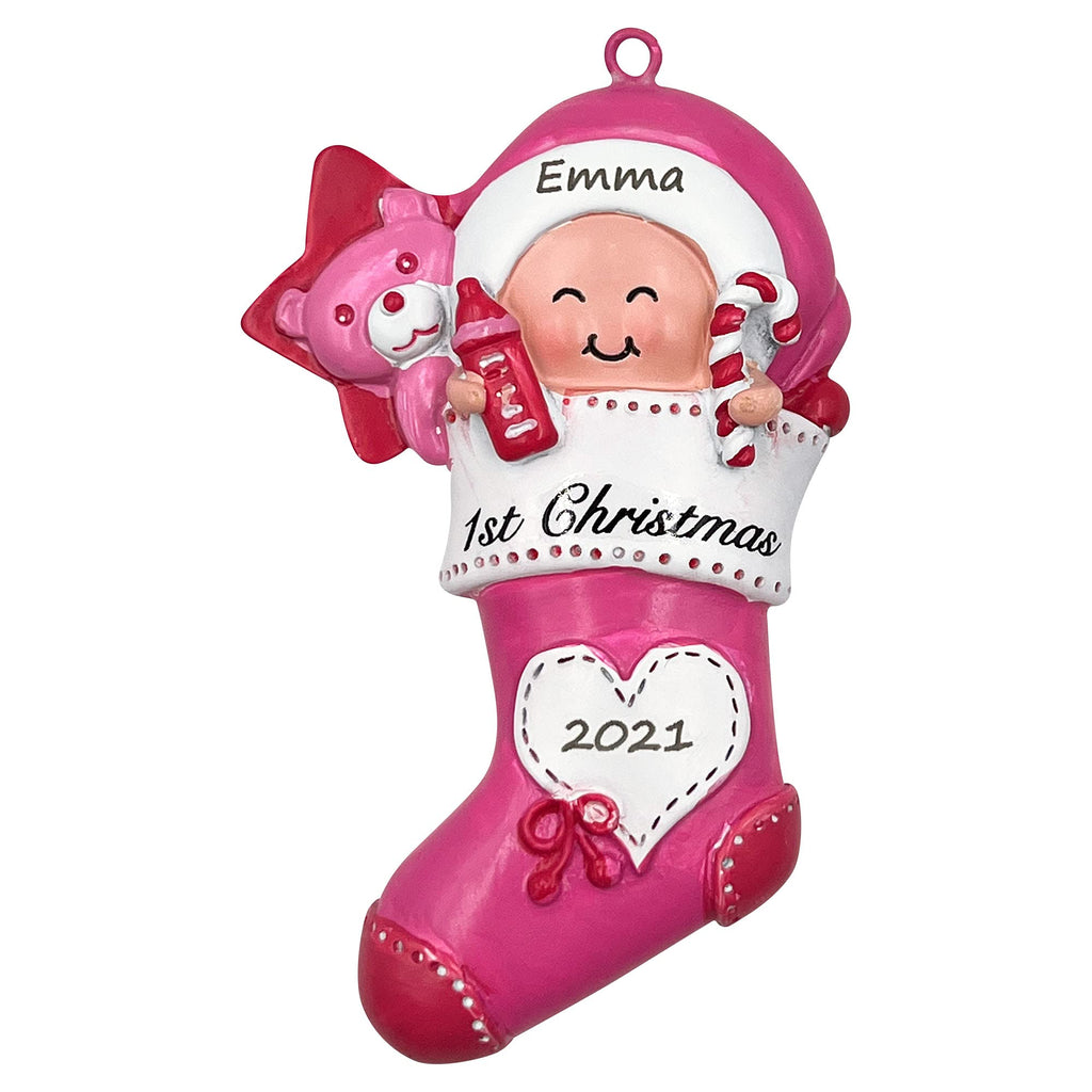 Pink Baby Keepsake Ornament L3575