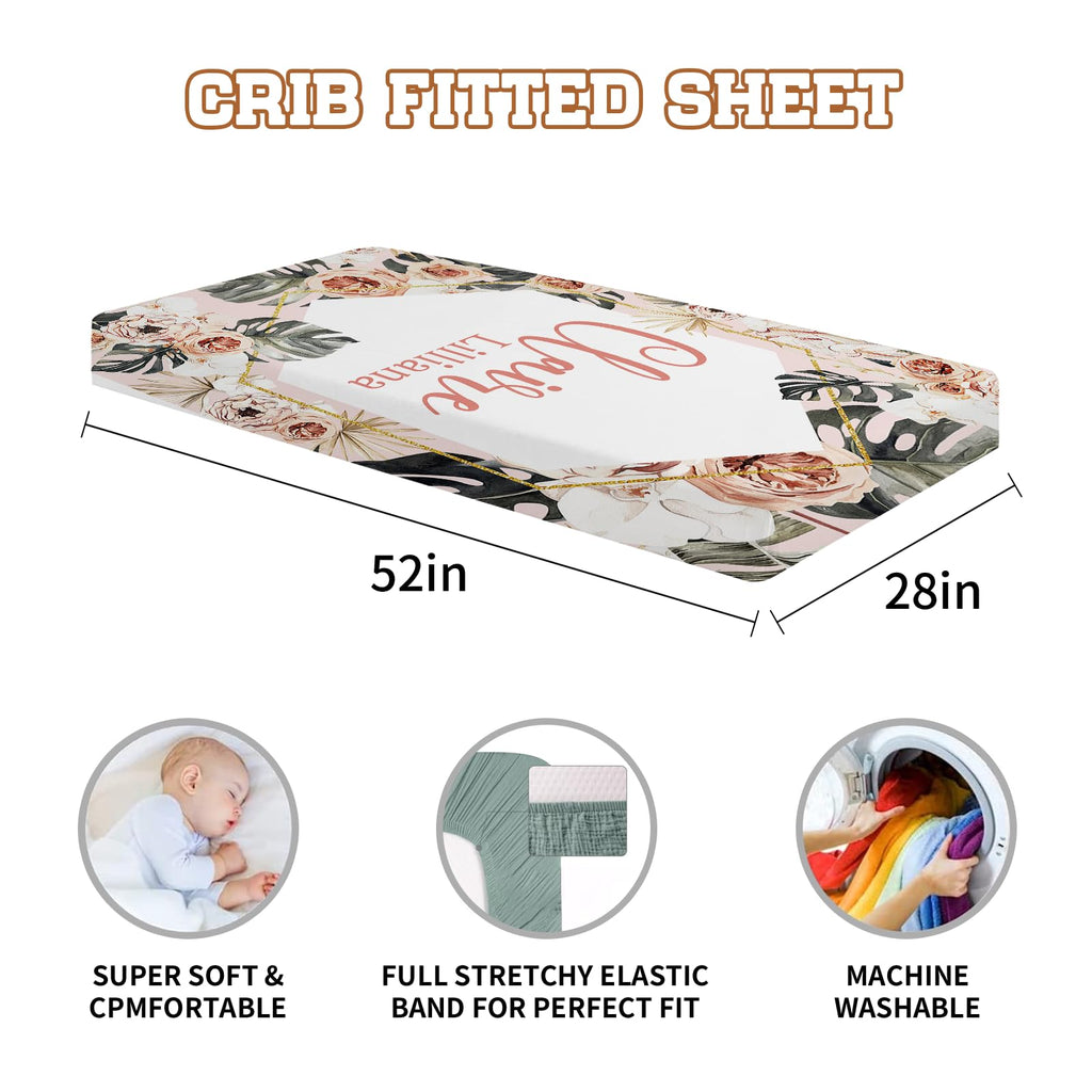 Fitted Crib Sheets 2 Piece Microfiber Toddler Mattress Sheet J90968