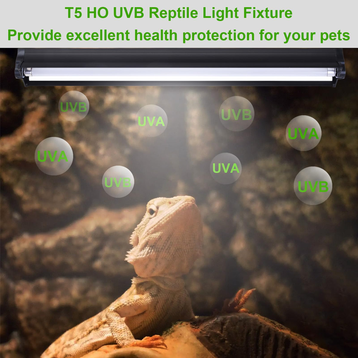 24W 22 Inch UVB Reptile Light Fixture N47516