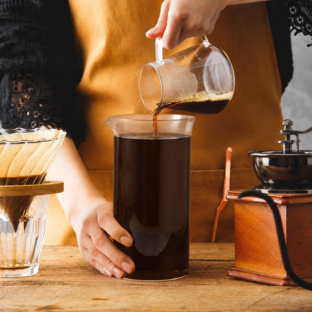 2 Pcs Borosilicate Glass French Press Replacement, 34 oz C705