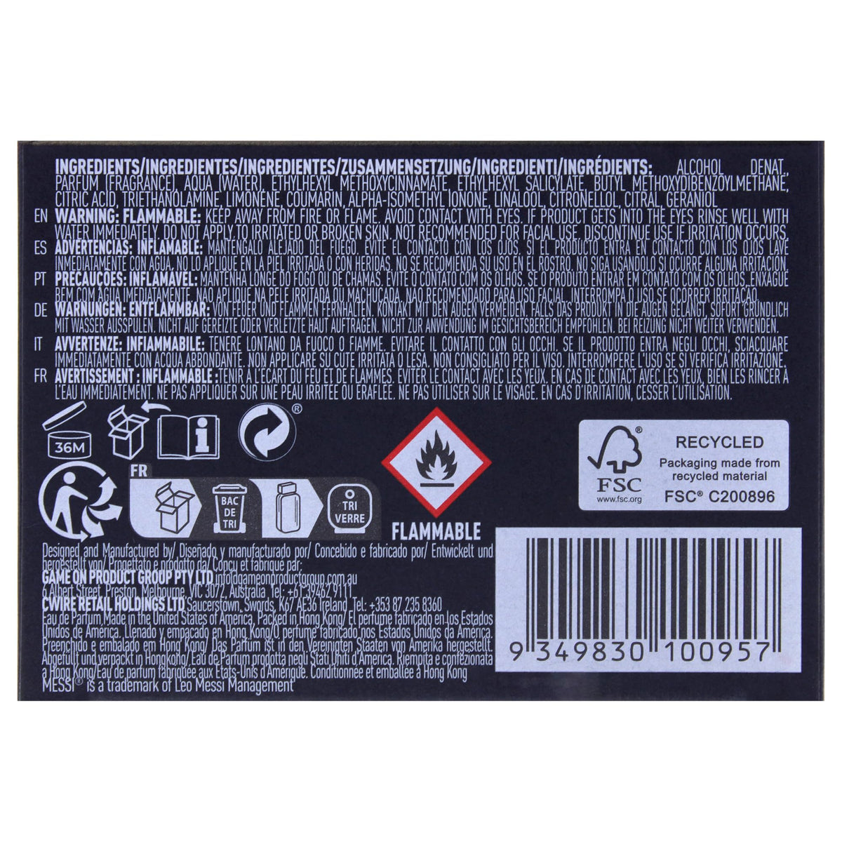 Eau De Parfum 3.4 Oz Spray D72489