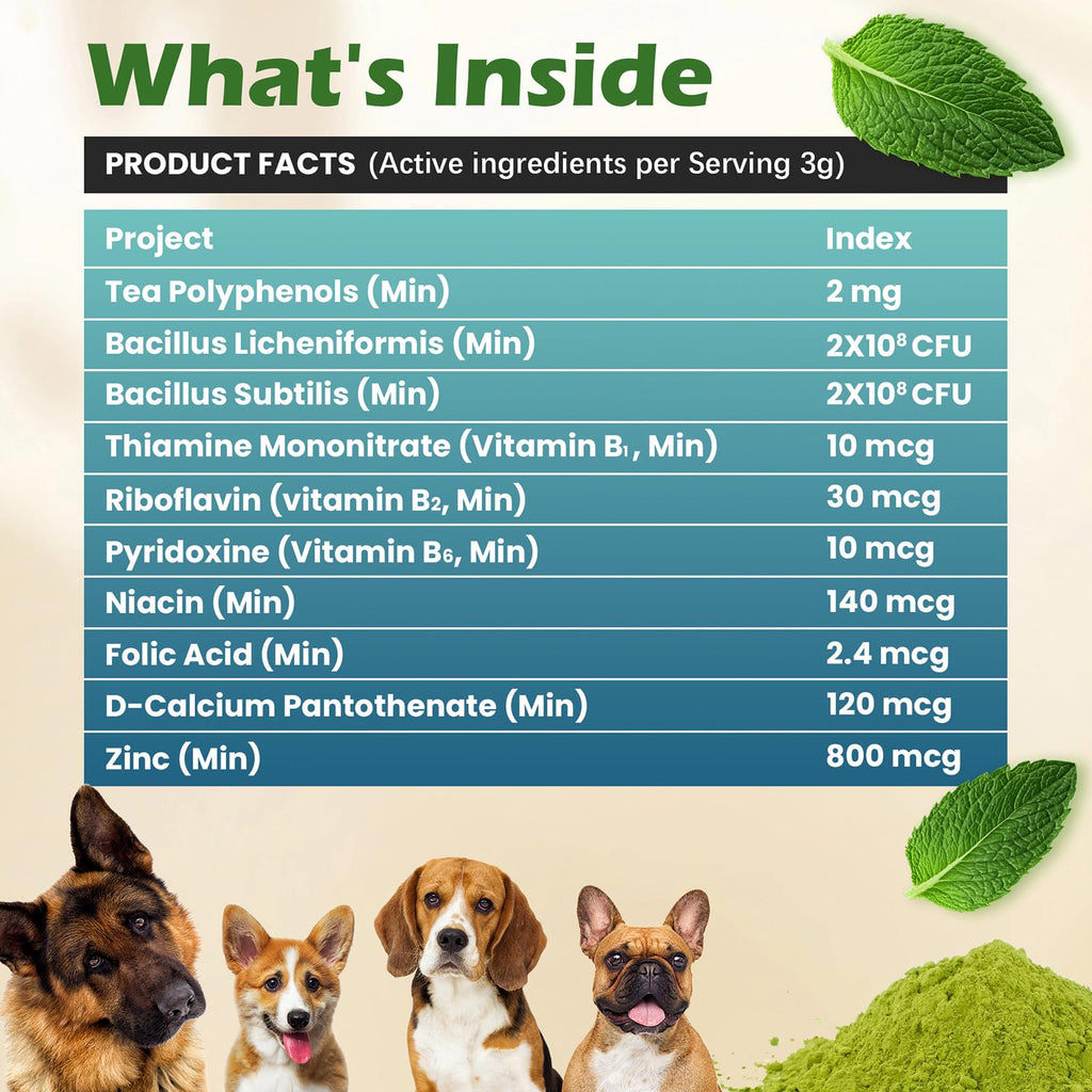 Dog Teeth Cleaning Powder, Dental Powder and Breath Freshener, 200 Grams R297050