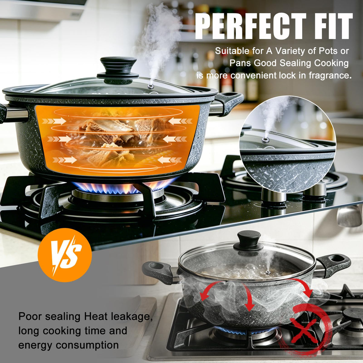 Tempered Glass Universal Lid for Pots, Pans and Skillets P794304