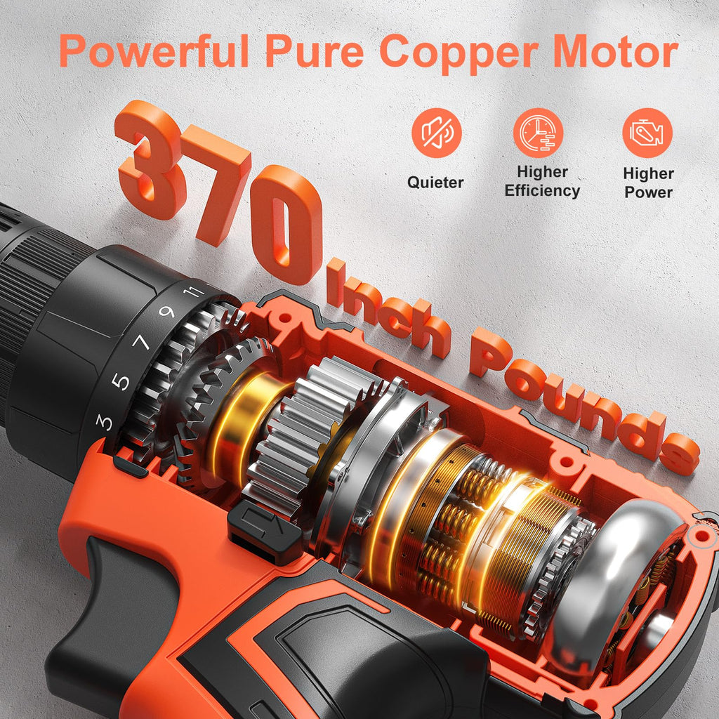 20V Cordless Drill with 2000mAh Power Pack and Charger N595324