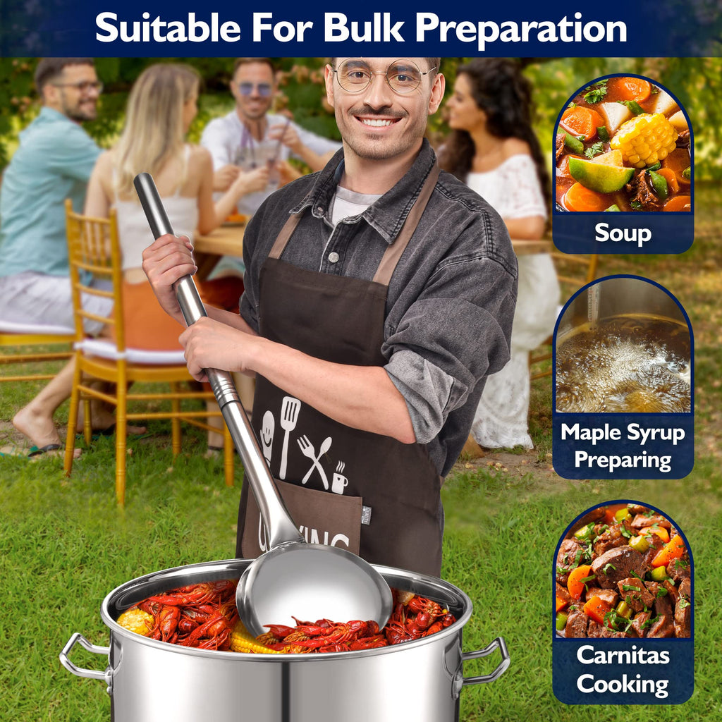 40 Quart Stainless Steel Stockpot with Basket and Steam Rack S847