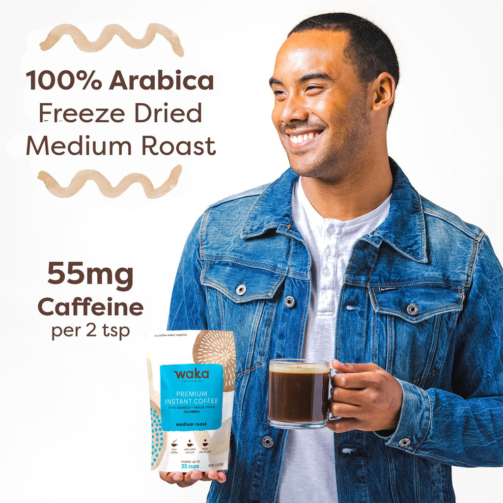 Instant Coffee Colombian Medium Roast Freeze Dried 3.5 oz F136