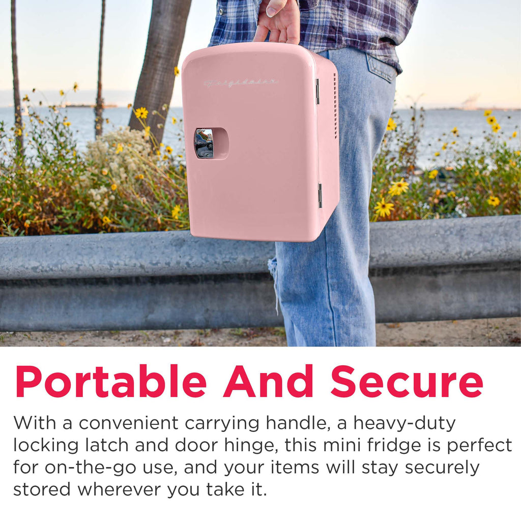 Mini Portable Compact Personal Fridge, 4 Liter Capacity, Pink T306